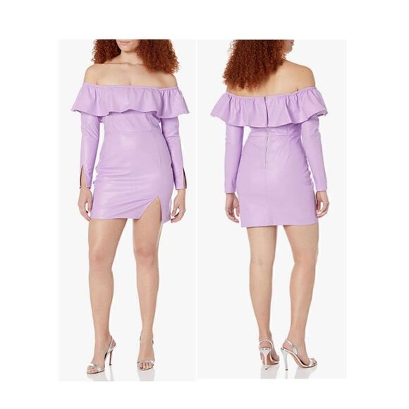 KENDALL + KYLIE Women's Regular Off-The-Shoulder Mini Dress - Picture 1 of 9